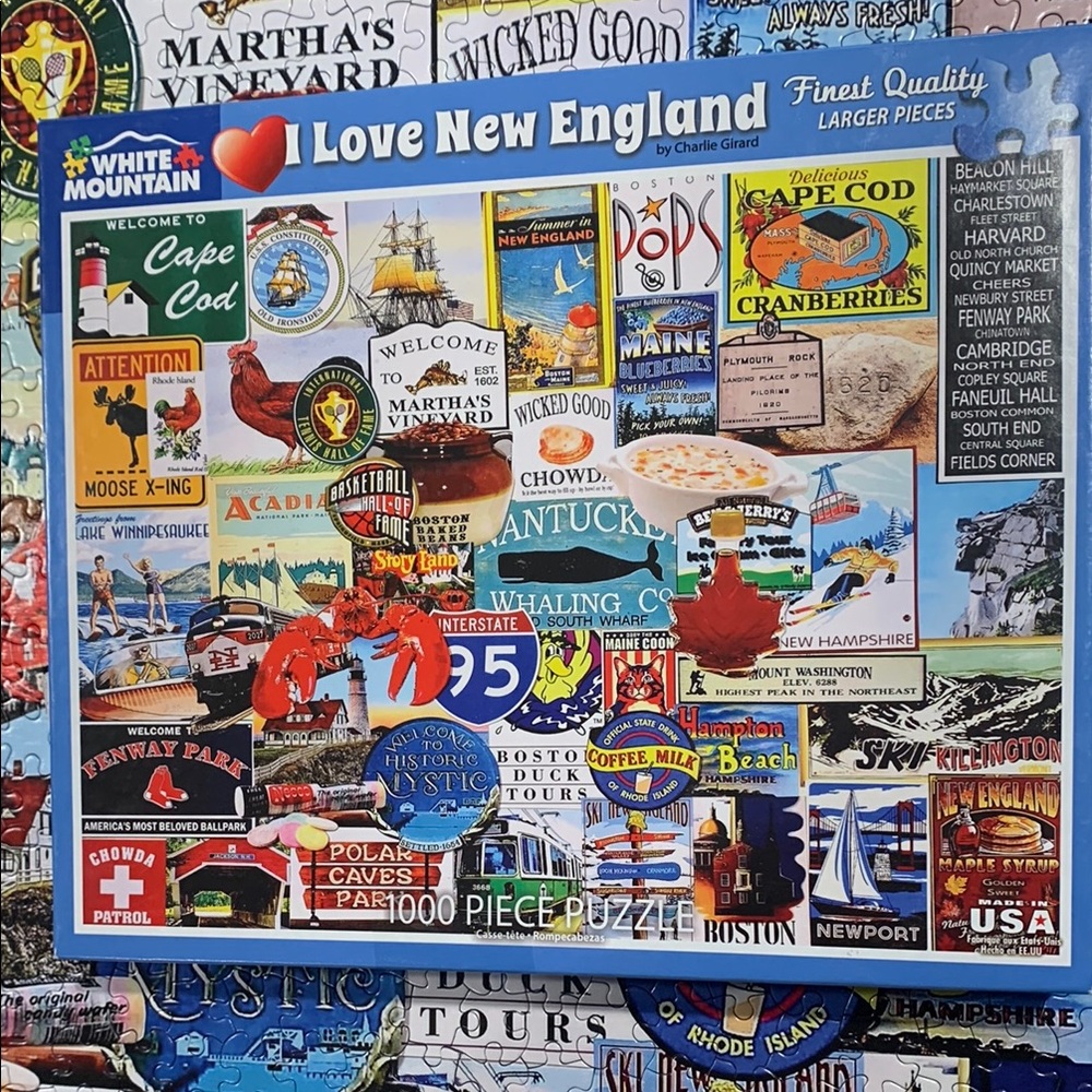 White Mountain 'I Love New England' Puzzle